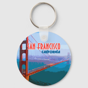 San Francisco California Golden Grind Bridge Nyckelring