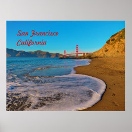 San Francisco California Golden Grind Bridge Poster