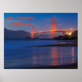 San Francisco California Golden Grind Bridge Poster