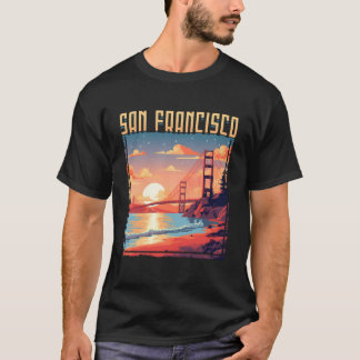 San Francisco California Golden Grind Bridge Vacat T Shirt