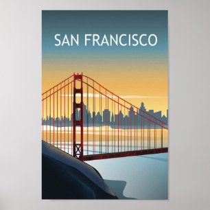 San francisco california Golden Grind Poster