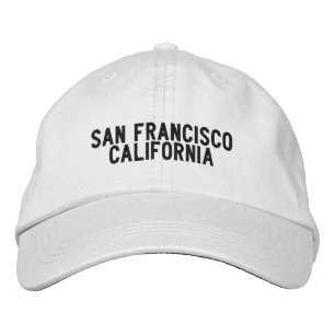 San Francisco California Hat Broderad Keps
