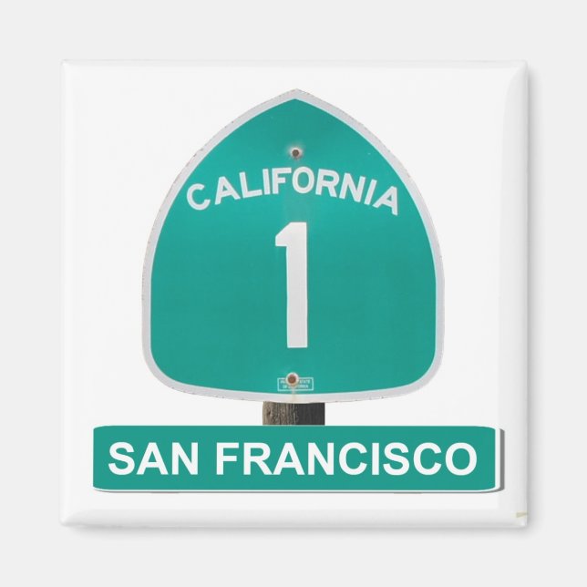 San Francisco California Highway 1 Magnet (Framsidan)