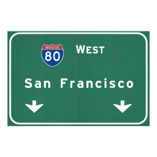 San Francisco California Interstate Highway: Fototryck