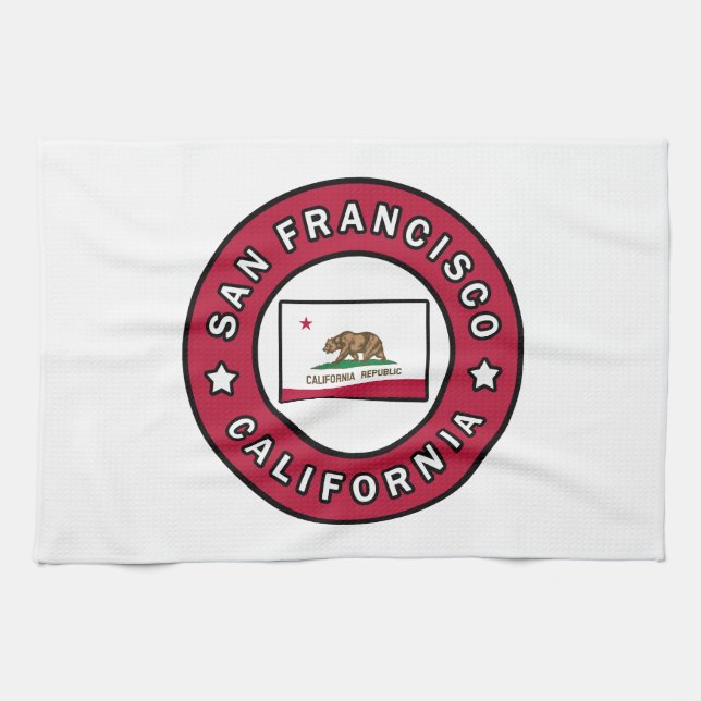 San Francisco California Kökshandduk (Horisontell)