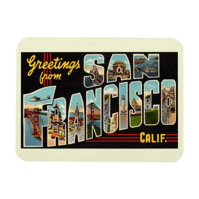 San Francisco, California Magnet (Horisontell)