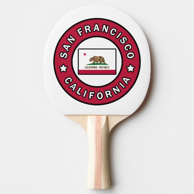 San Francisco California Pingisracket (Framsidan)
