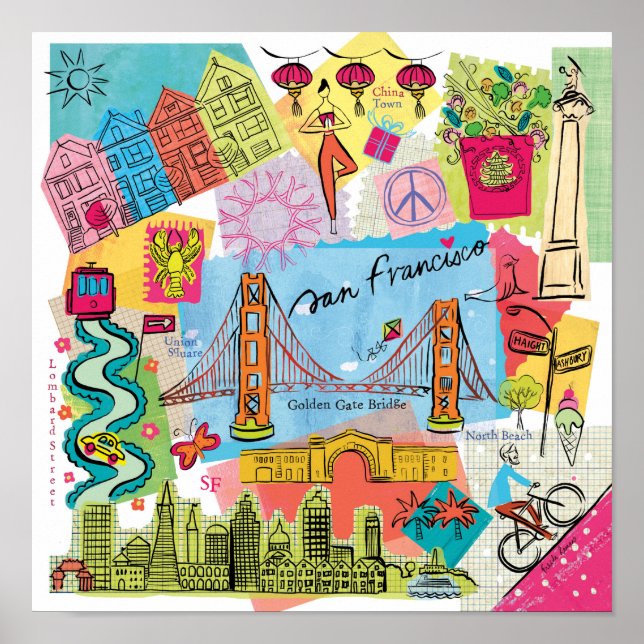 San Francisco, California Poster (Framsidan)