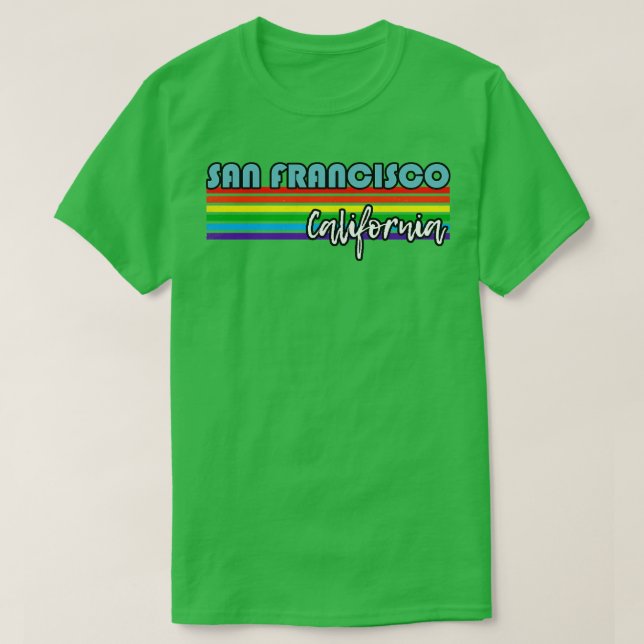San Francisco California Pride San Francisco LGBT T Shirt (Design framsida)