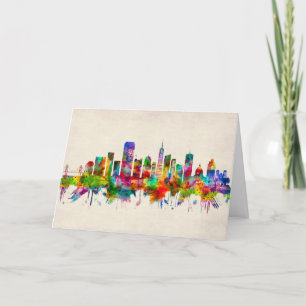 San Francisco California Skyline Helgkort