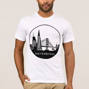 San Francisco California Skyline T Shirt
