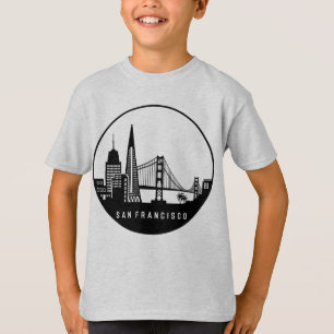 San Francisco California Skyline T Shirt