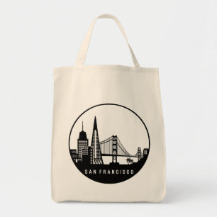 San Francisco California Skyline Tygkasse