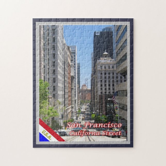 San Francisco - California Street - USA Pussel (Vertikal)
