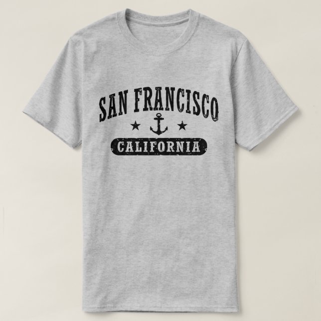 San Francisco California Tee Shirt (Design framsida)