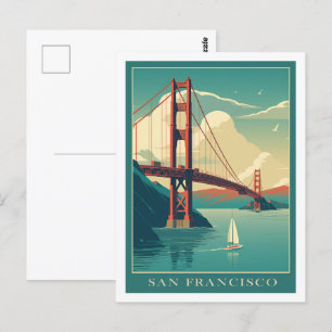 San Francisco California USA Berömd Travel Ställe Vykort