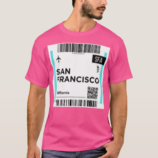 San Francisco California Usa Joseboarding Pass T Shirt