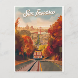 San Francisco, California Vintage Resa Vykort