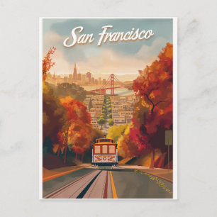 San Francisco, California Vintage Resa Vykort