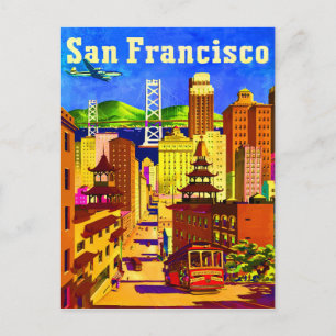 San Francisco California vycard Vykort