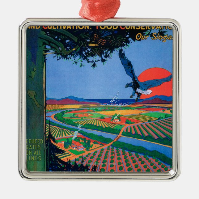 San Francisco CaliforniaLand Show Julgransprydnad Metall (Framsidan)