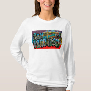 San Francisco CaliforniaLarge brevplatser Tee