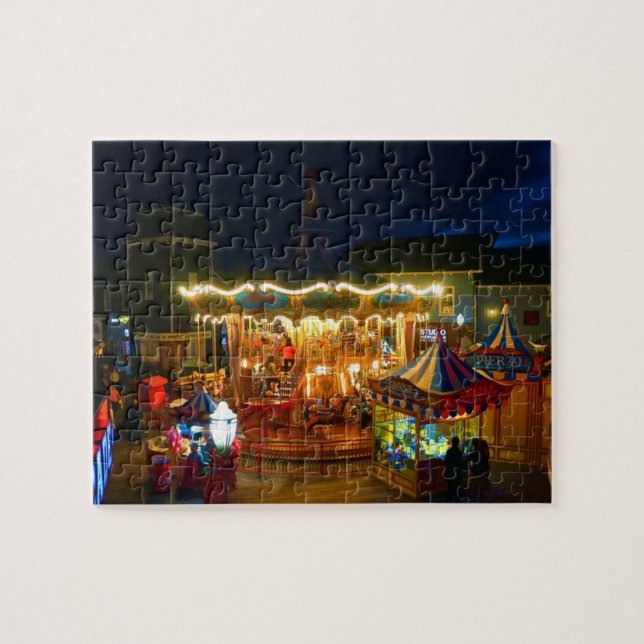 San Francisco Carousel Pier 39 #2 Jigszawa Puzzle Pussel (Horisontell)