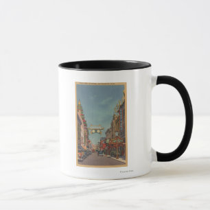 San Francisco CAStreet plats av Chinatown Mugg