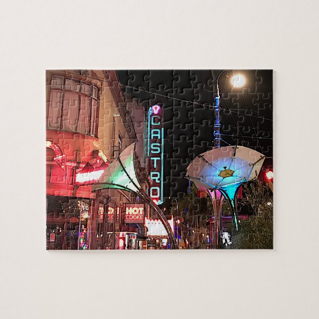 San Francisco Castro-signatur #1-2 Jigszawa Puzzle Pussel (Horisontell)