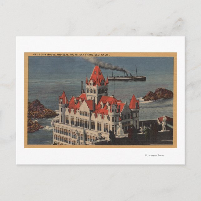 San Francisco, CAView of Old Cliff House Vykort (Framsida)