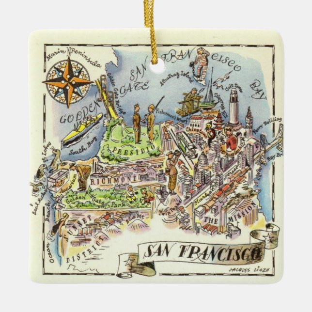 San Francisco Ceramic Ornament (Framsida)