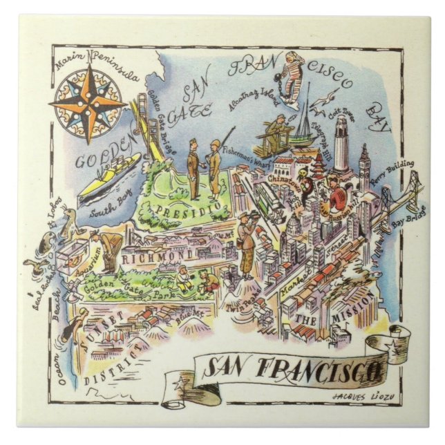 San Francisco Ceramic Tile Kakelplatta (Framsidan)