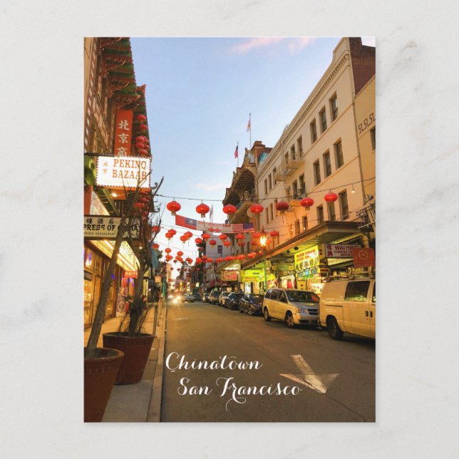 San Francisco Chinatown #5 vykort (Framsida)