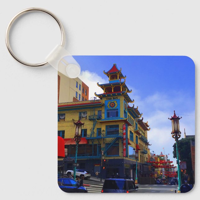 San Francisco Chinatown #8 Keychain Nyckelring (Framsida)