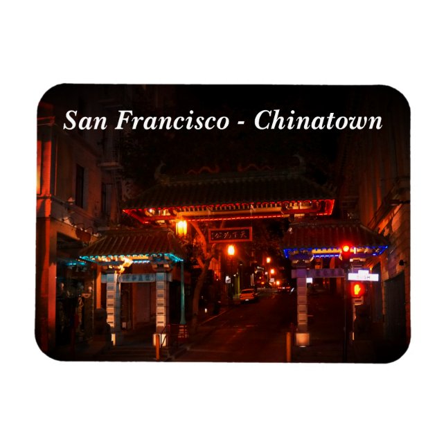 San Francisco Chinatown Grind #2 Magnet (Horisontell)