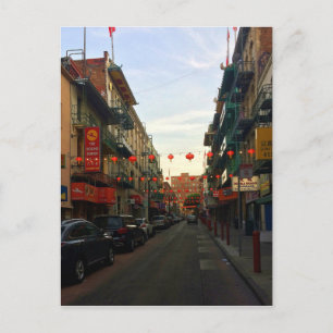 San Francisco Chinatown Lanterns #2-vykort Vykort