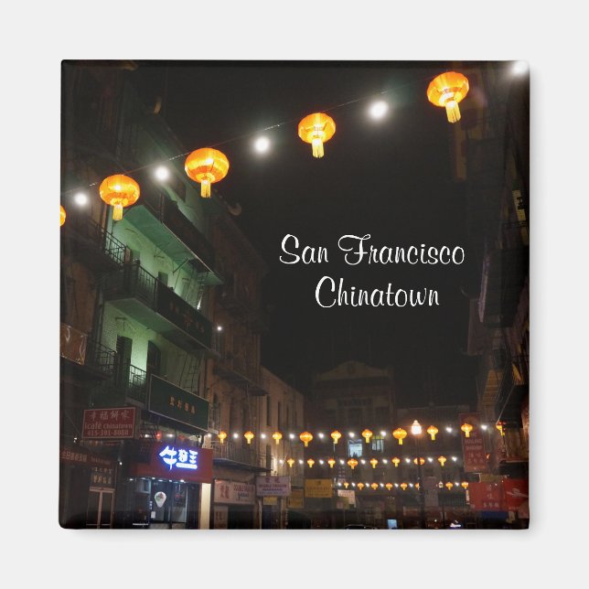 San Francisco Chinatown Lanterns #3 Magnet (Framsidan)
