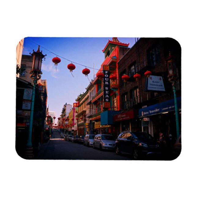 San Francisco Chinatown Photo Magnet (Horisontell)