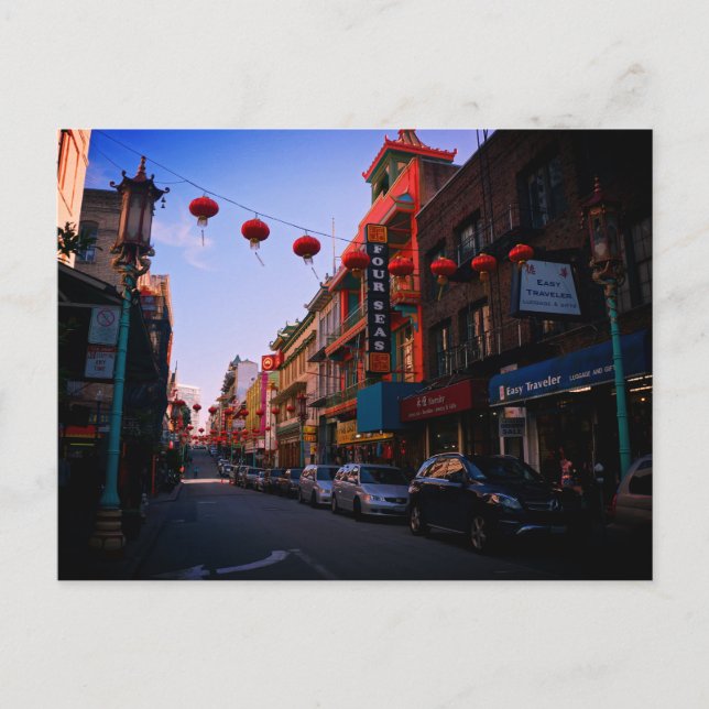 San Francisco Chinatown Postcard Vykort (Framsida)