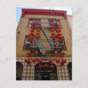 San Francisco Chinatown Temple-vykort Vykort