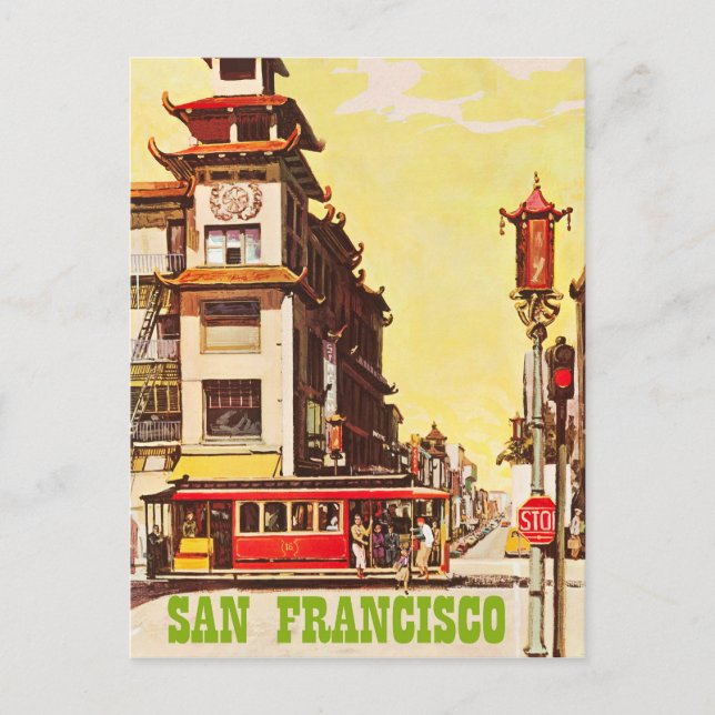 San Francisco, Chinatown,  Vykort (Framsida)