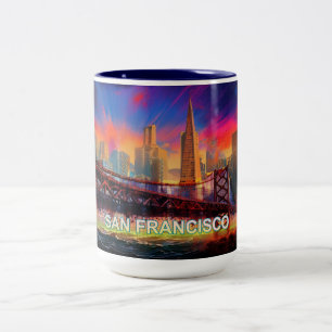 San Francisco City by Bay Två-Tonad Mugg
