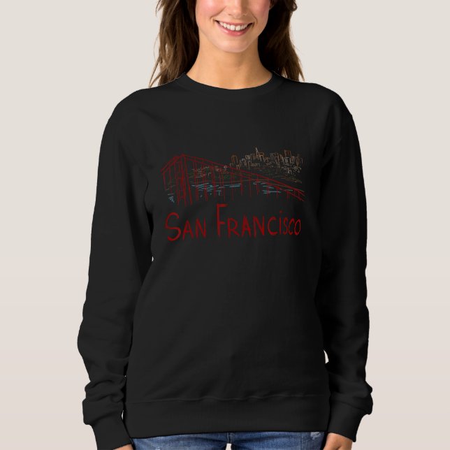 San Francisco City California souvenir  for men wo T Shirt (Framsida)