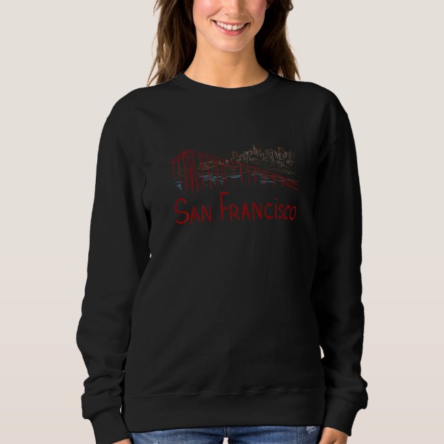 San Francisco City California souvenir  for men wo T Shirt (Framsida)