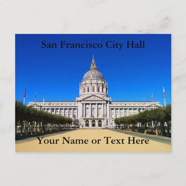 San Francisco City Hall #1-2 vykort (Framsida)