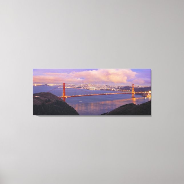 San Francisco City med Golden Grind Bridge Canvas (Framsida)