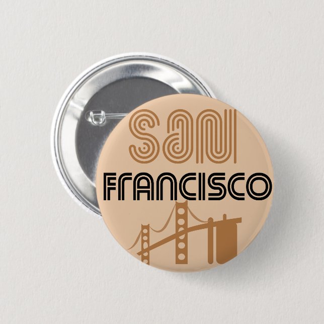San Francisco City Sign Knapp (Framsida & baksida)