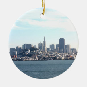 San Francisco City View från Bay Julgransprydnad Keramik