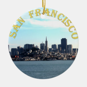 San Francisco City View från Bay Julgransprydnad Keramik