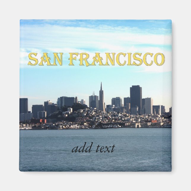 San Francisco City View från Bay Magnet (Framsidan)